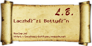 Laczházi Bottyán névjegykártya